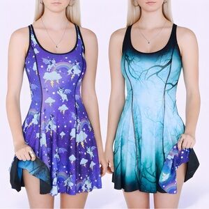 Black Milk IOD Midnight Forest vs So Cute I Could Die Dress Small BMC Museum